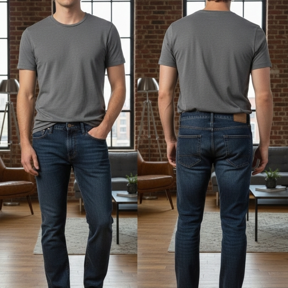 Trendy Aeropostale Men's Dark Skinny Jeans - Size 31/32